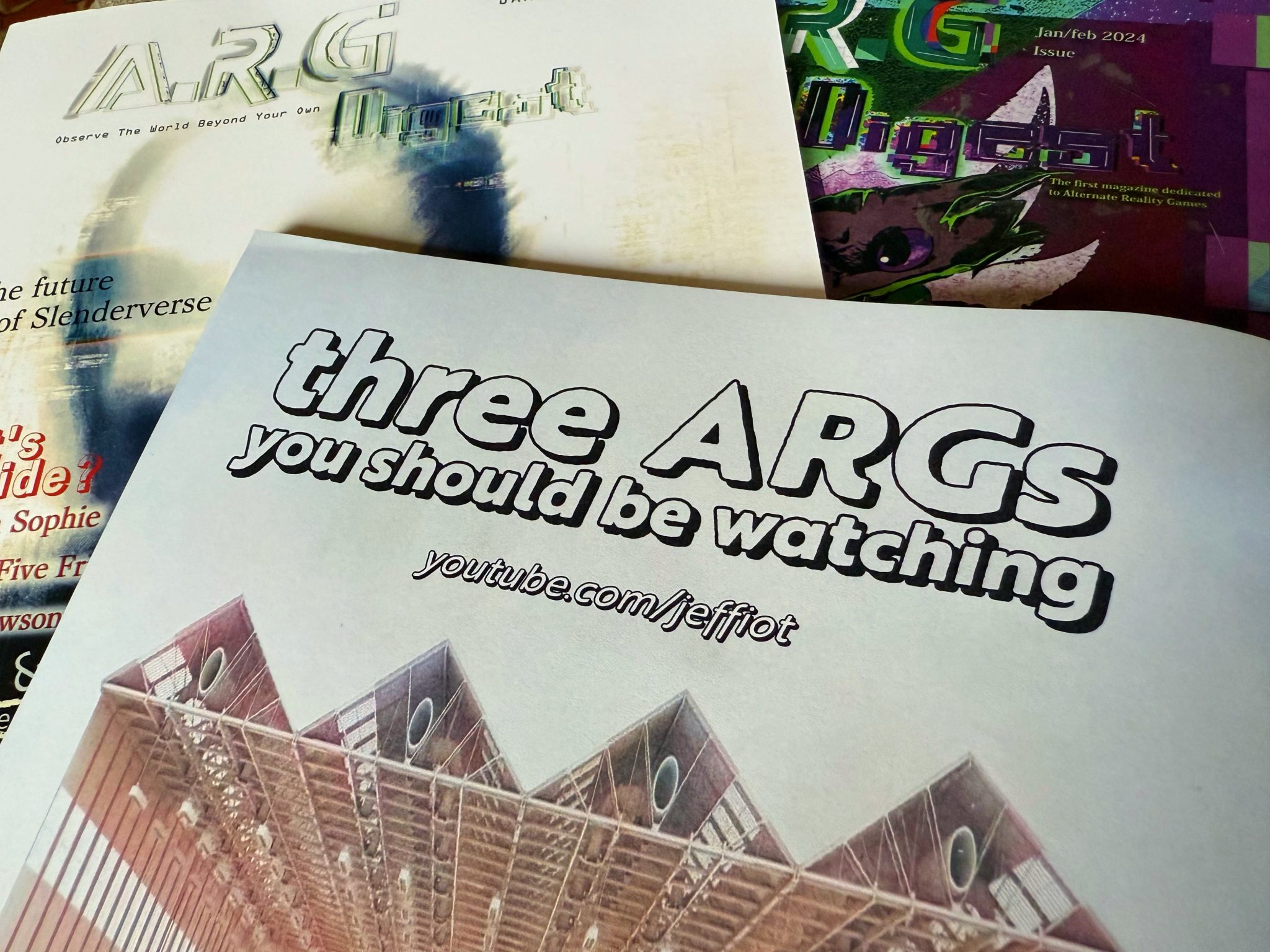 ARG Digest Magazine – Center for Immersive Arts